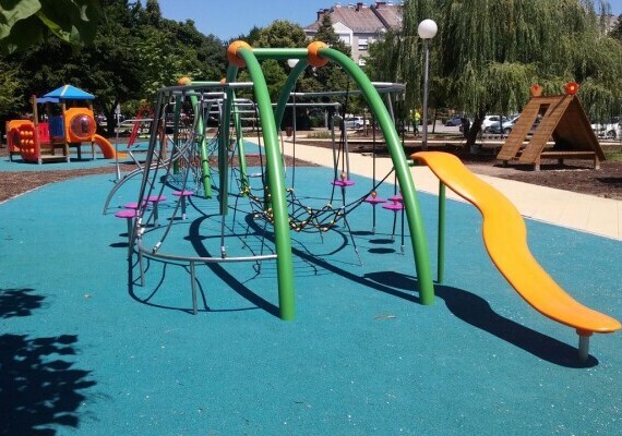 Parco giochi Croazia - Struttura gioco in inox Eldorado XED325  - Holzhof